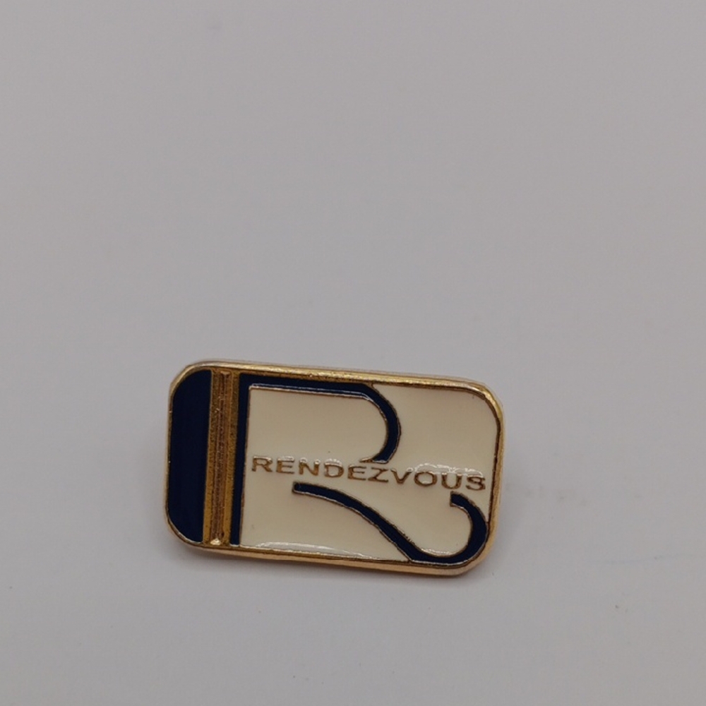 Gold and Black Enamel Pin